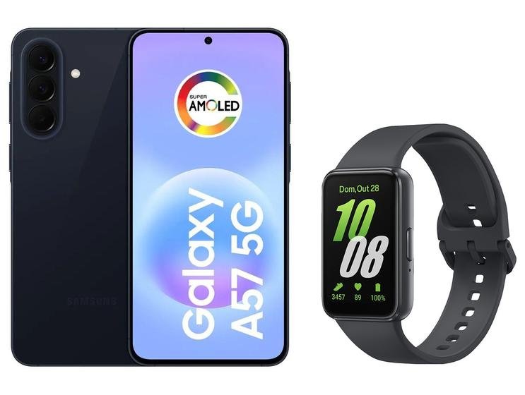 Samsung Galaxy A57 5G 128GB Azul Escuro + Smartband Galaxy Fit3