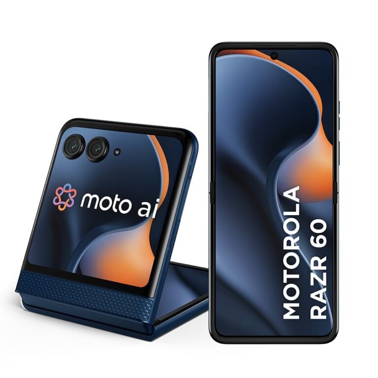 Smartphone Motorola Razr 60-256GB 12GB RAM+12GB Ram Boost Tela dobrável 6,9" pOLED e externa 3,6” Moto AI camera IP48 - Azul Marinho