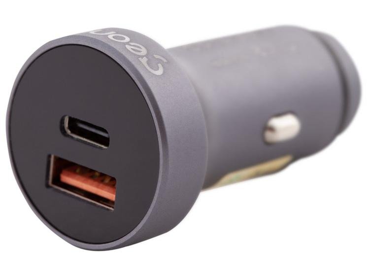Carregador Veicular Turbo 38W USB-A + USB-C Geonav Superpower Duo