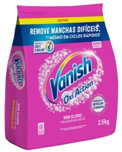 Tira Manchas Vanish Oxi Action Pink em Pó Refil 2,5 kg (Roupas Coloridas)