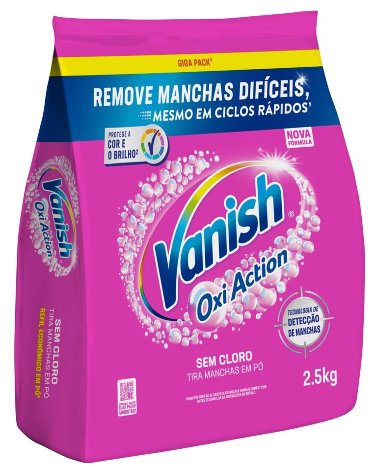 Tira Manchas Vanish Oxi Action Pink em Pó Refil 2,5 kg (Roupas Coloridas)