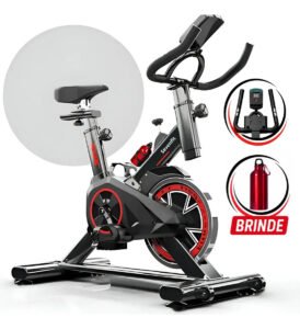 Bicicleta Ergométrica Spinning 6kg Sevenfit Preto e Vermelho