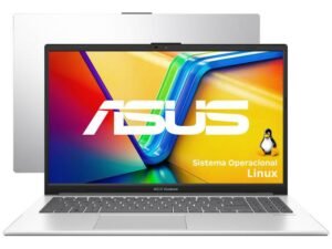Notebook ASUS Vivobook Go E1504GA Intel Core i3 N305 4GB Ram 256GB SSD Linux KeepOS Tela 15,6" FHD Silver - NJ447