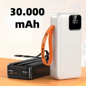 Power Bank 30000mAh Carregamento Ultrarrápido 22,5W PD