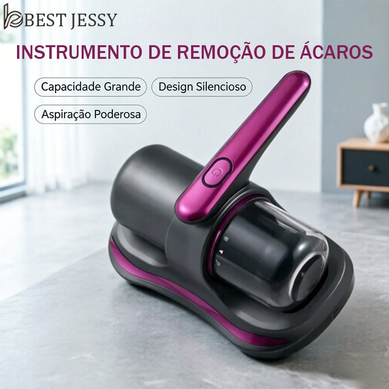 Aspirador Removedor de Ácaros com Luz UV 100W para Colchão e Sofá