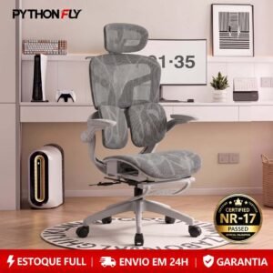 Cadeira Ergonômica Encosto 4D e Coluna S – Mesh Respirável